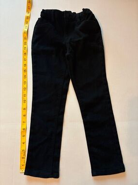 Kids Black Jeans Bottoms - Classic Slim Fit